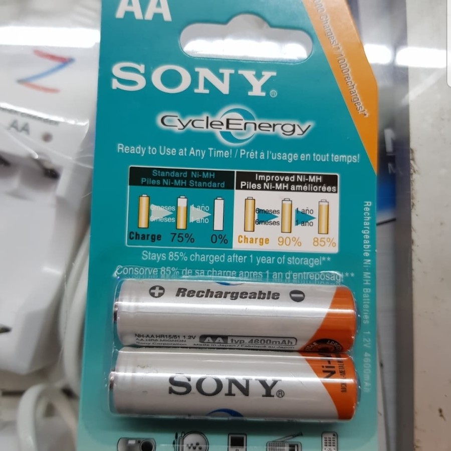 Pin Sạc AA S0NꝨ 4600mAh Vỉ 2 Viên