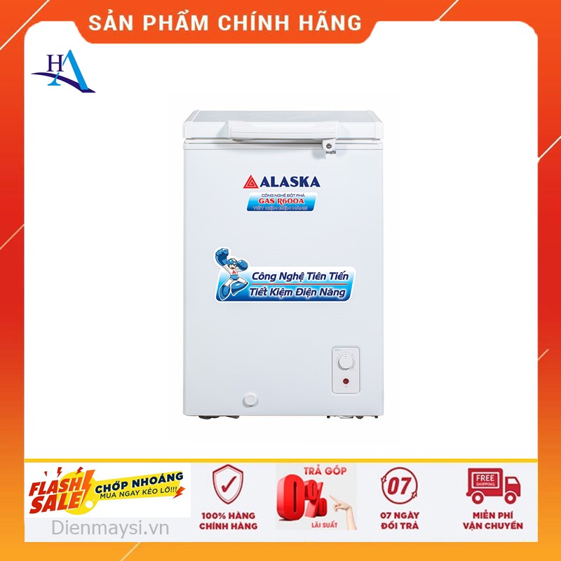 Tủ đông alaska 103 lít bd-150 +free ship tp.hcm,ngoài tỉnh giao có tính phí+bh 2 năm chính hãng !