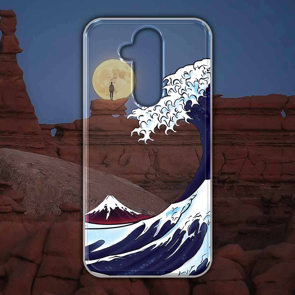 Ốp cho Nokia 8.1 / Nokia X7 hình Sóng Nhật A045-2193
