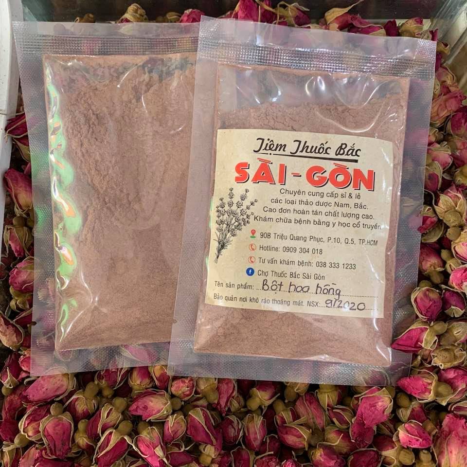 [HCM]Bột Hoa Hồng Nguyên Chất 100g