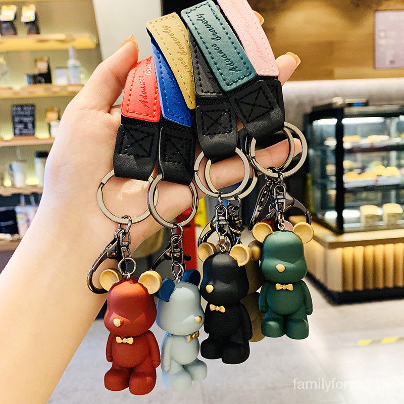 Móc Khoá Xe Gấu Bearbrick Dễ Thương HKD81