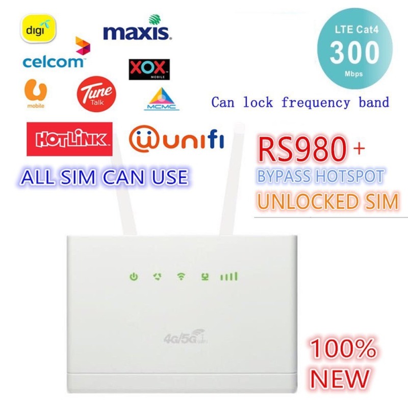 Bảng giá Bộ Phát Wifi 3G 4G CPE RS980 Tốc độ 150Mbps. Kết nối 32 user -Hỗ Trợ 4 Cổng LAN Phong Vũ