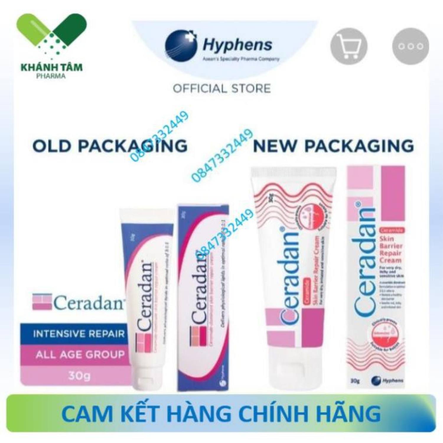 Kem dưỡng ẩm Ceradan cream (Date 2023)