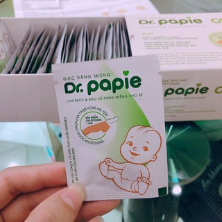 Gạc rơ lưỡi Dr.Papie (1 hộp 30 gói) - Sukem Shop