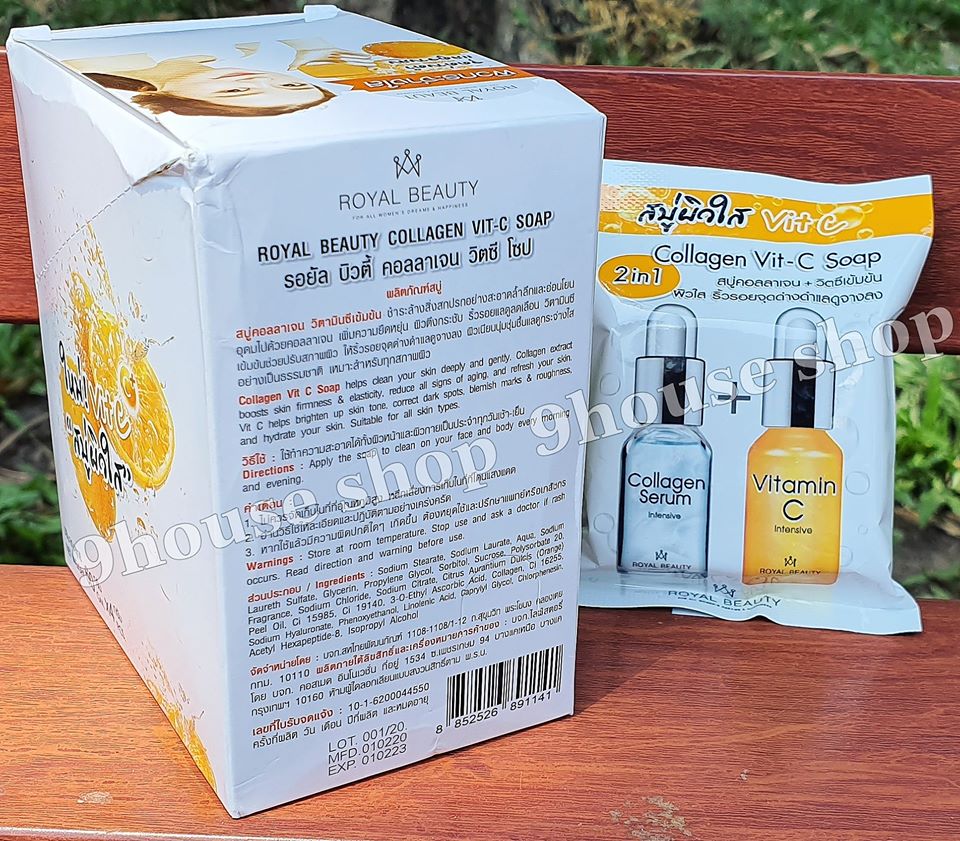 (Date 09/2024) 01 Cục Xà Bông Vit C Thái Lan 60gram