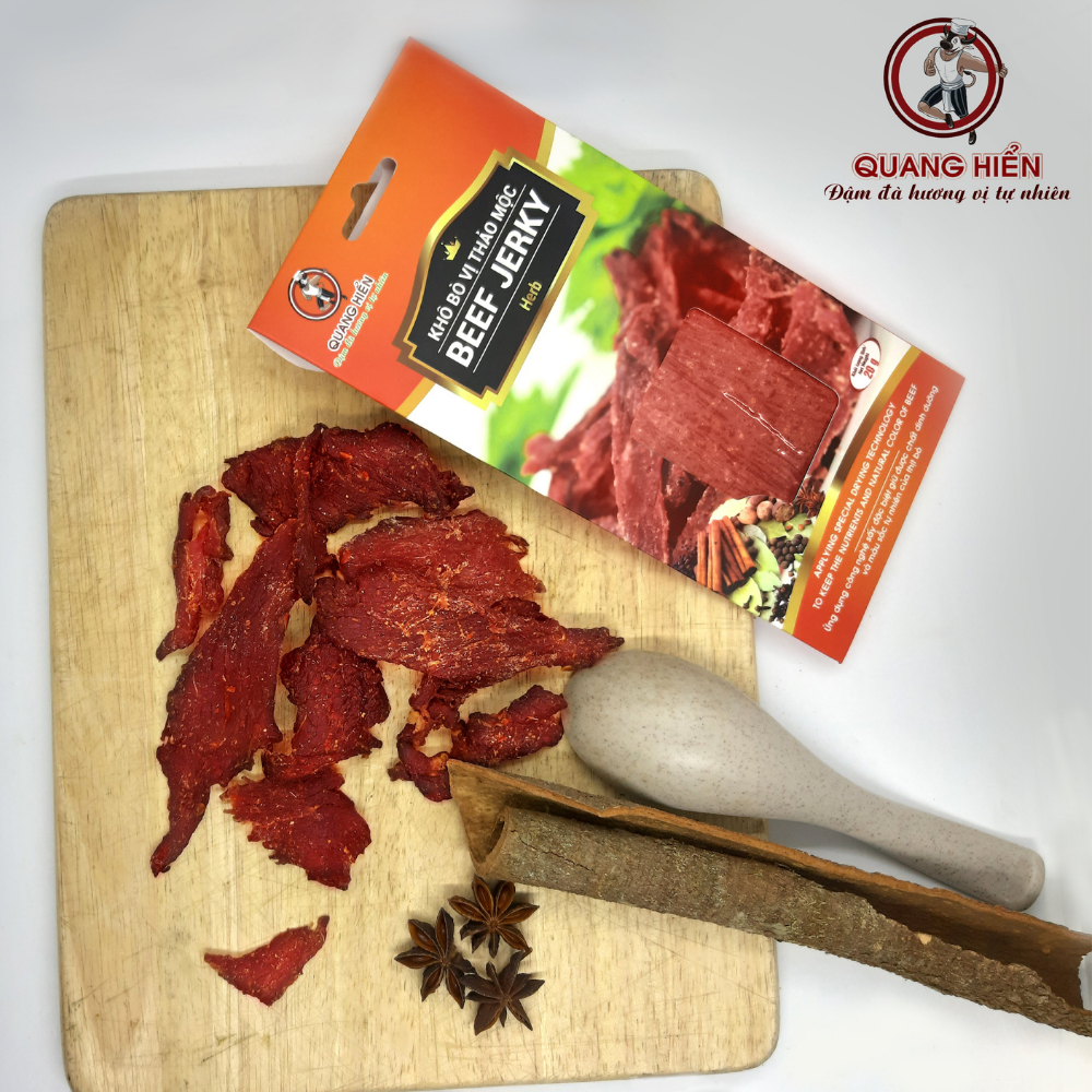 Beef jerky khô bò thảo mộc 20g