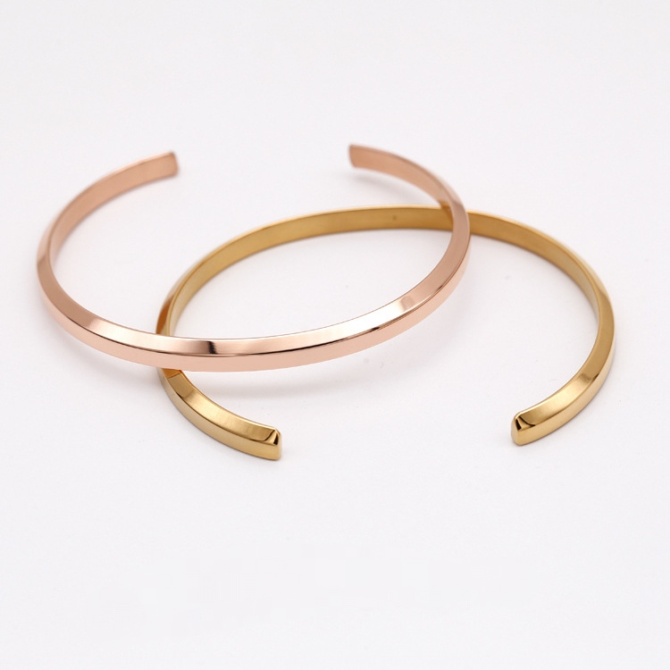 Vòng cuff titan không sét, vòng cặp nam nữ