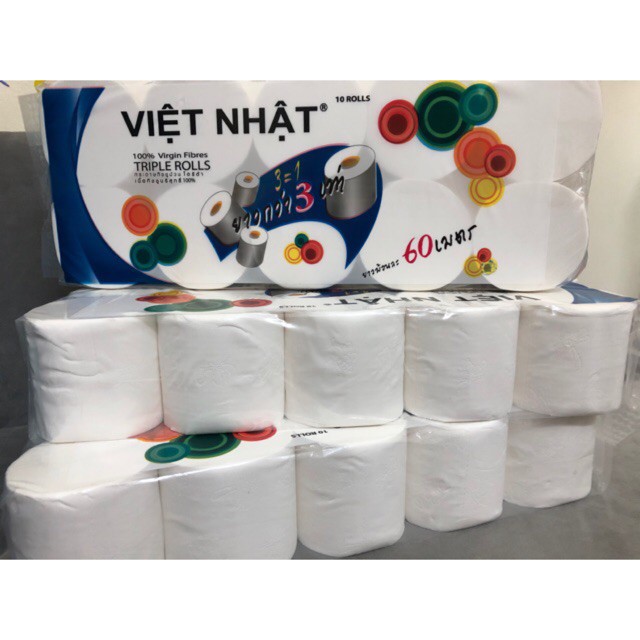 🌞 Combo 2 Lốc Giấy Việt Nhật 🌞 Dai Mịn (1 Lốc 10 Cuộn)