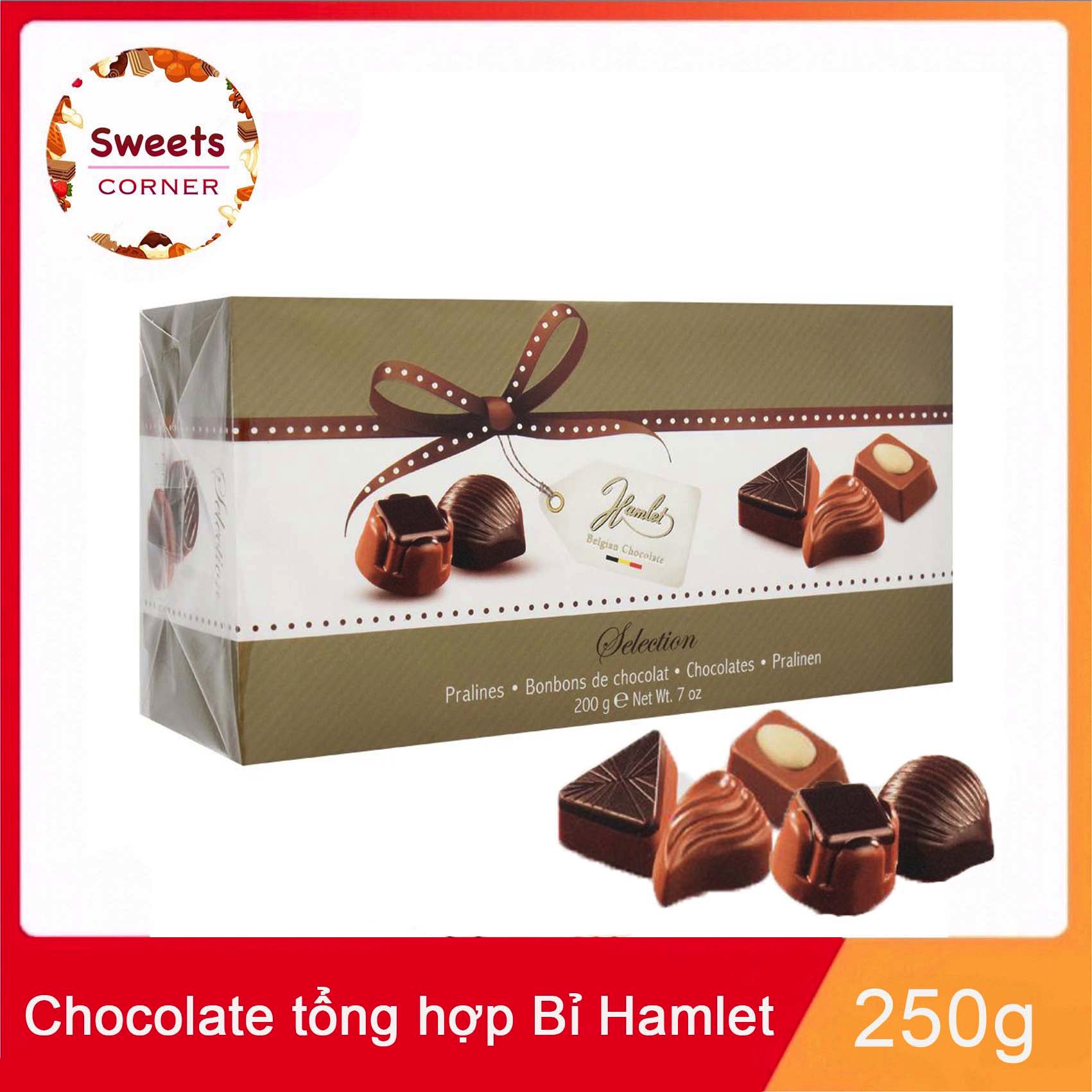 [Chính hãng] Socola Hamlet Selection nhập khẩu Bỉ 100g, 250g (2 loại)