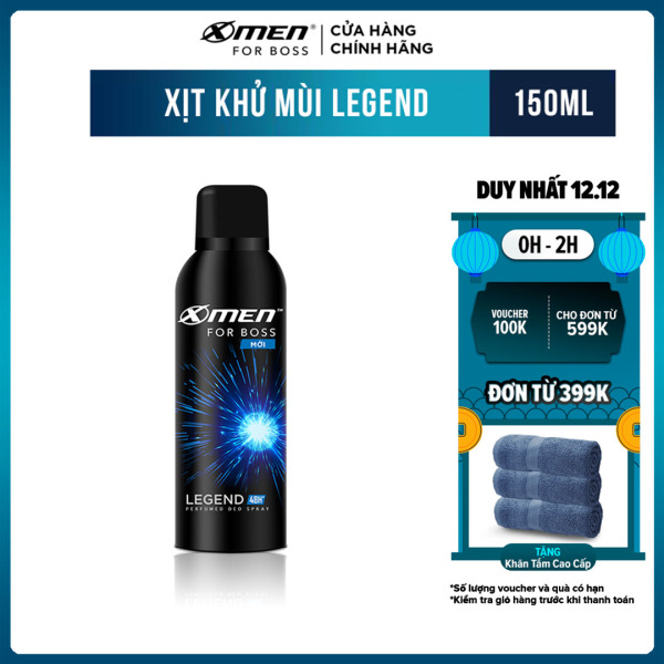 Xịt khử mùi Xmen For Boss Legend - 150ml nhập khẩu