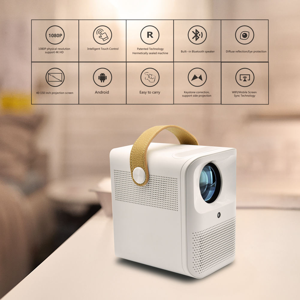 Máy chiếu full hd, máy chiếu chất lượng cao,Máy Chiếu KAW full HP 1080-Kết nối Wifi, Bluetooth, Hệ điều hành androi-Hình Ảnh Sắc Nét, Độ Phân Giải Cao