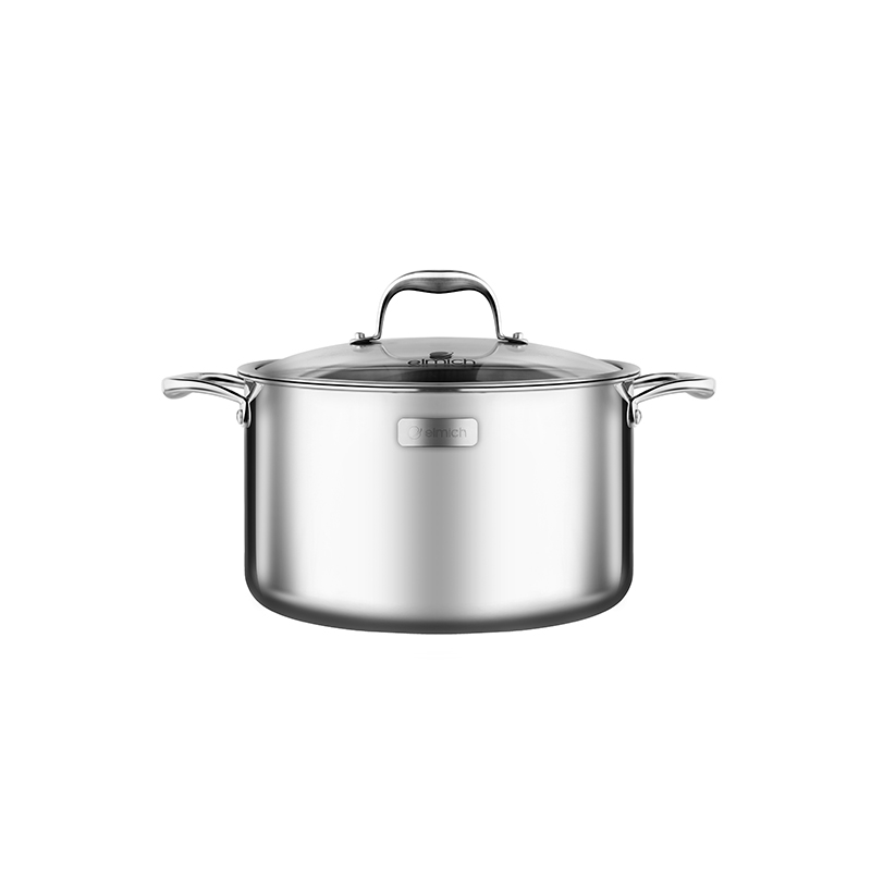 Nồi inox cao cấp 3 lớp đáy liền Elmich Tri-Max (16cm 18cm 20cm 24cm 26cm 28cm)