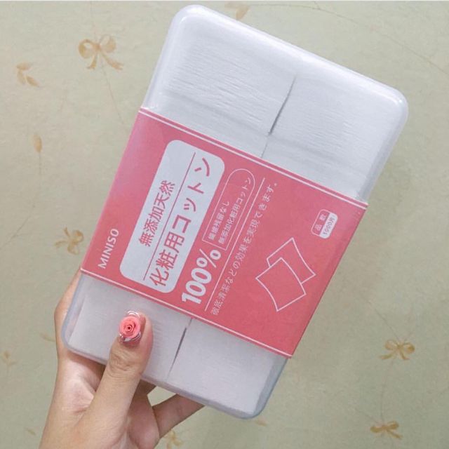 Bông tẩy trang Miniso 1000 miếng