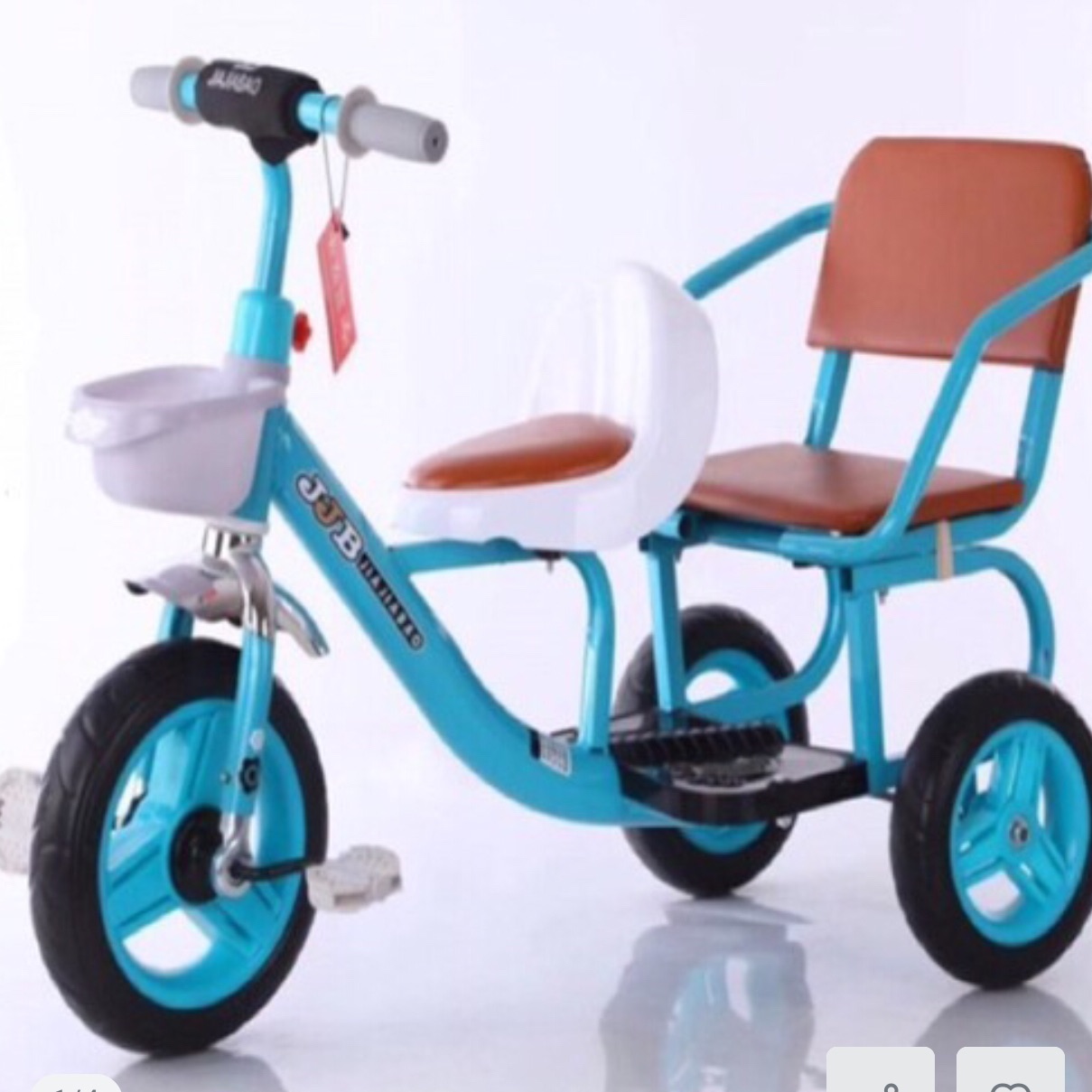 XE ĐẠP XÍCH LÔ 2 GHẾ CỠ ĐẠI CHO BÉ