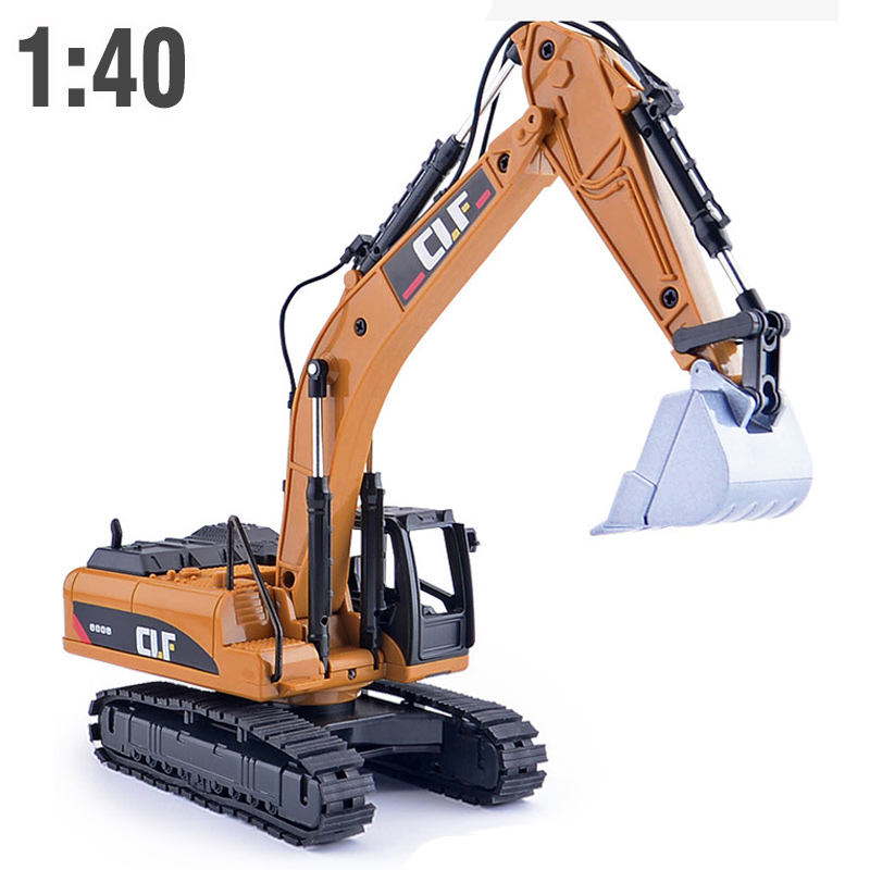 Mô hình xe công trình bằng hợp kim nhựa tỉ lệ 1:50 các loại cẩu xúc, xe tải, xe lu, xúc ủi - Đồ chơi cho trẻ em (giá 1 sản phẩm)
