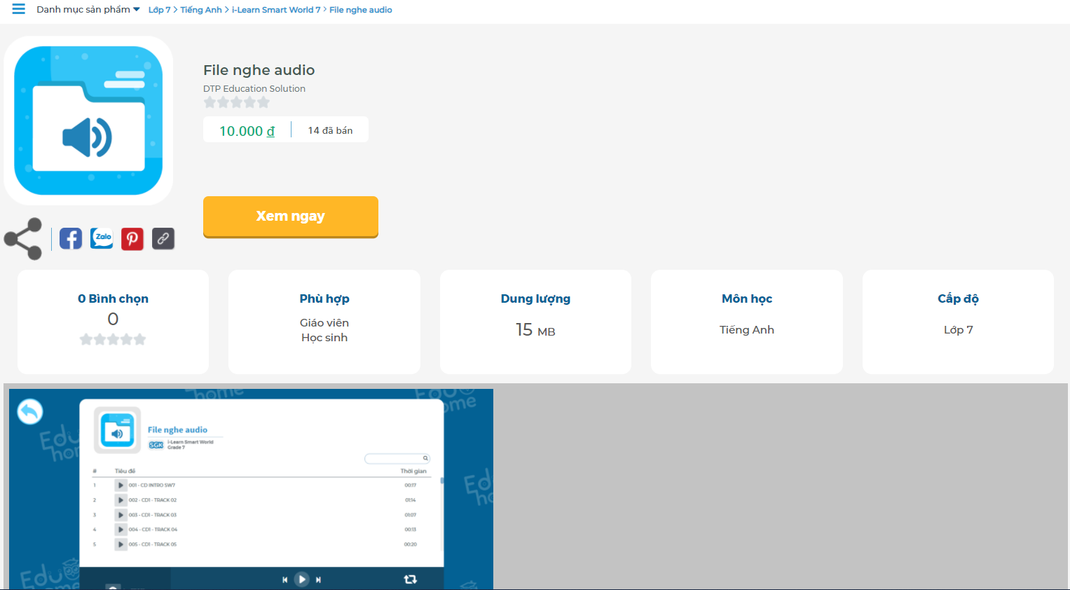 [E-BOOK] i-Learn Smart World 7 File nghe Audio