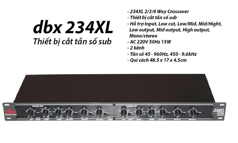 [HCM]Thiết bị chỉnh âm Crossover DBX 234XL