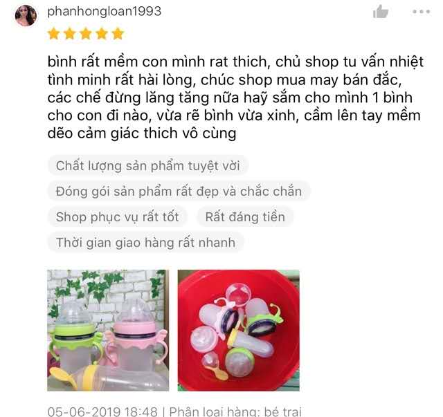 [ĐỦ SIZE HÀNG CÔNG TY ] Bình Sữa Comotomo 150ML