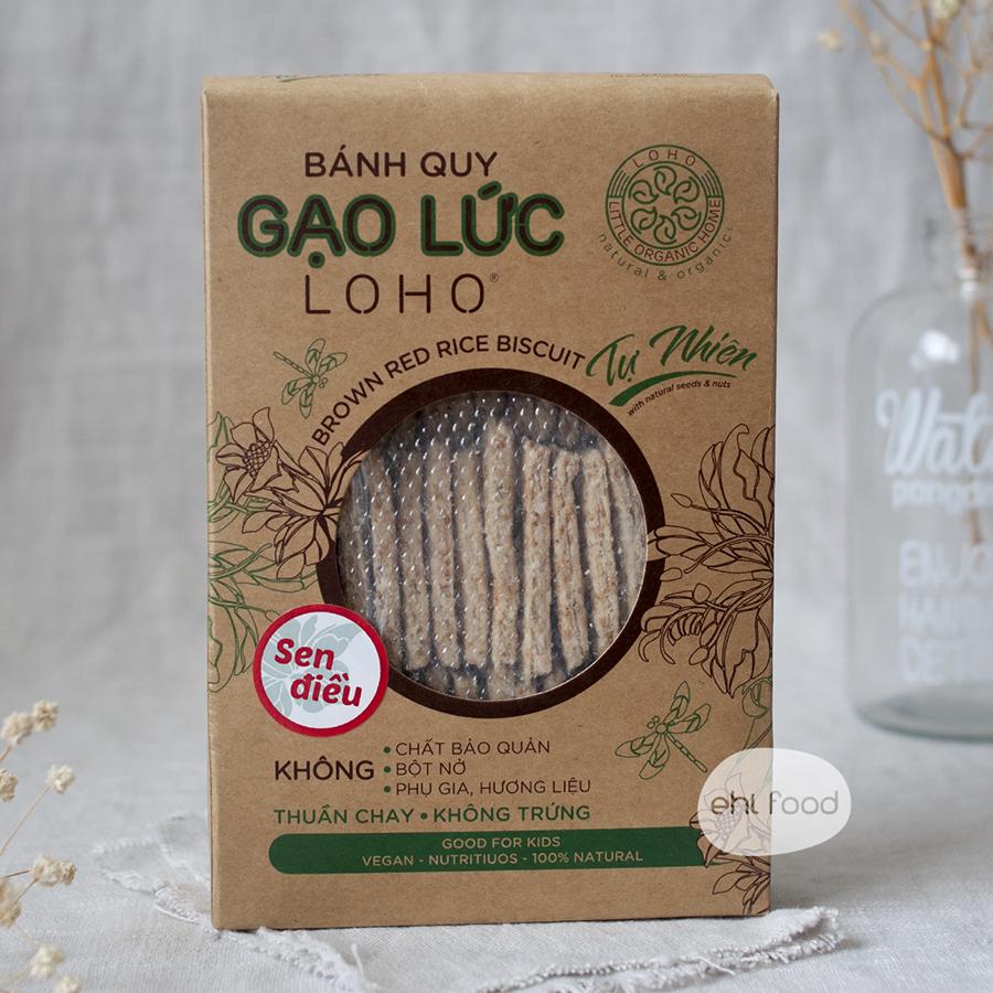 Bánh Quy Gạo Lứt Loho (Sen Điều)