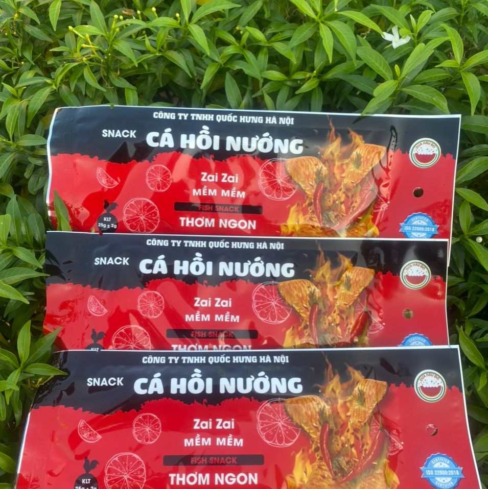 Combo 10 Gói Snack miếng Cá hồi nướng thơm cay