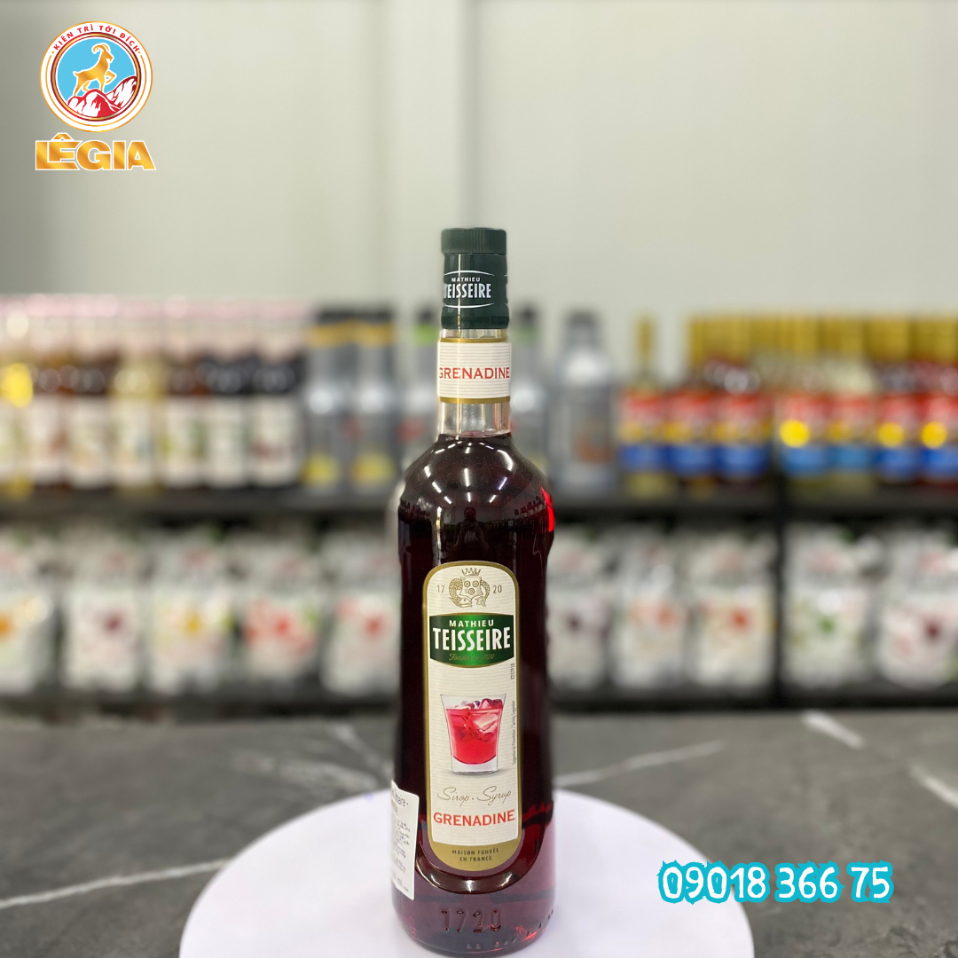 SIRO TEISSEIRE LỰU 700ML - TEISSEIRE GRENADINE SYRUP