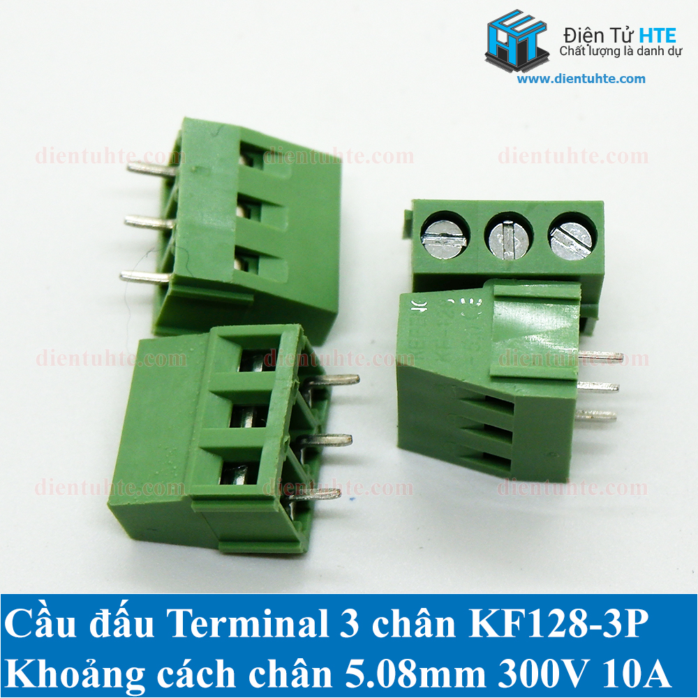 Bộ 5 Cầu đấu Terminal Domino KF128 3P 5.00