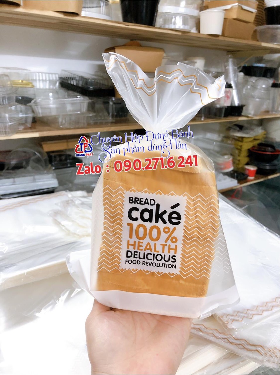 100c Túi đựng bánh mì sanwich - Túi kính đựng bánh ngọt