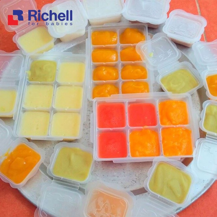 Bộ hộp trữ thức ăn dặm Richell