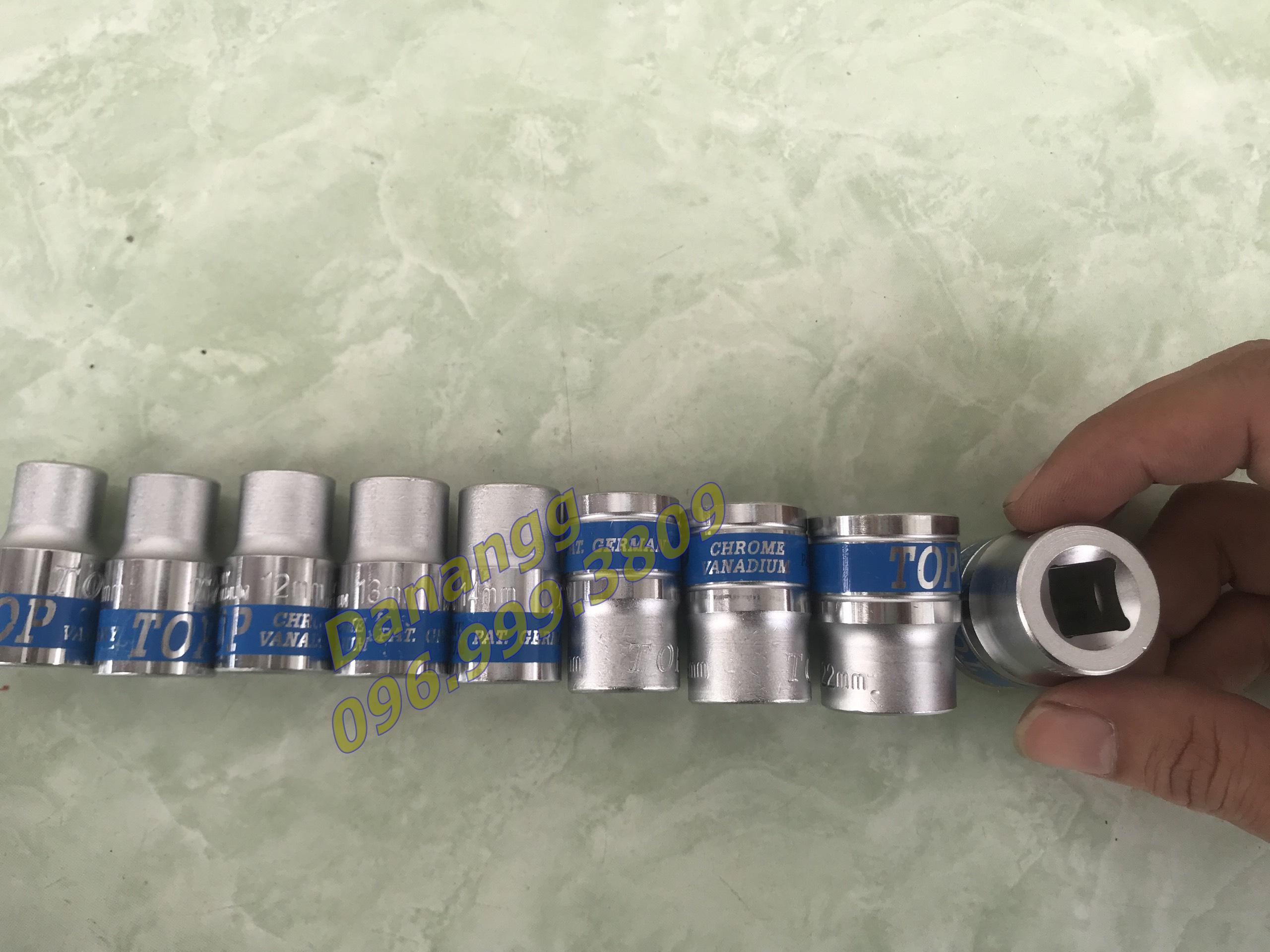 Bộ 9 đầu tuýp ngắn 8-24
