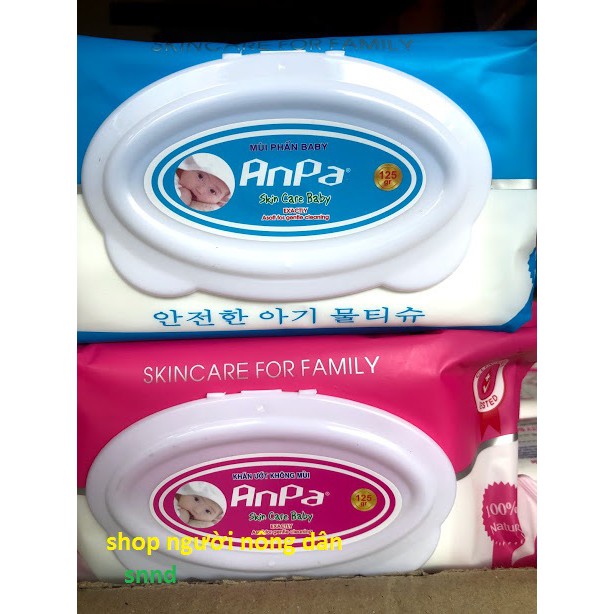 [HCM]Khăn giấy ướt Anpa 125gr