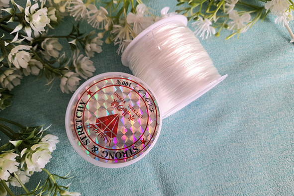 5m cước lụa co giản 0.8mm xỏ vòng tay