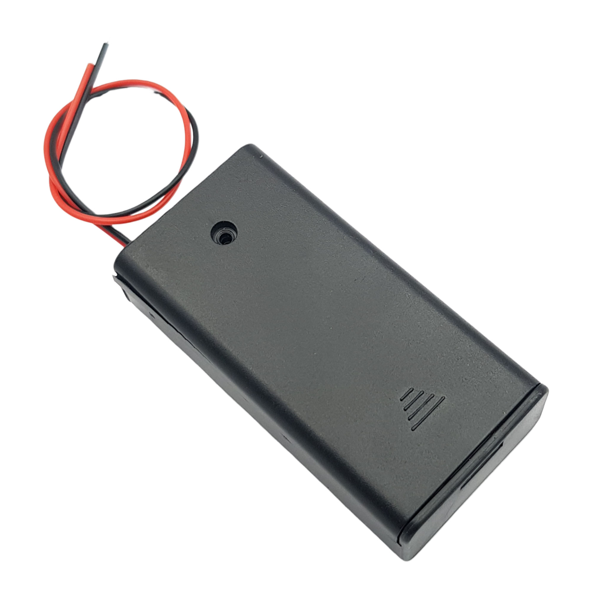 Hộp đế 2 pin AA có nắp và công tắc