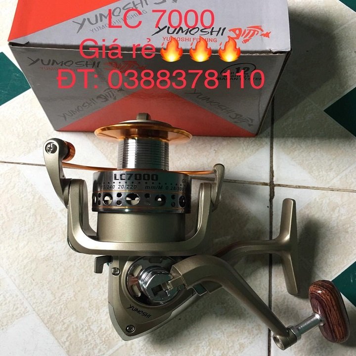 Máy câu cá yumoshi lc, chuyên dùng câu lăng xê, câu lục, cao cấp