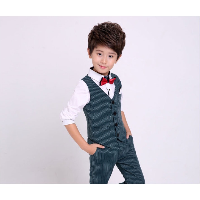 Bộ Vest bé trai kẻ tăm