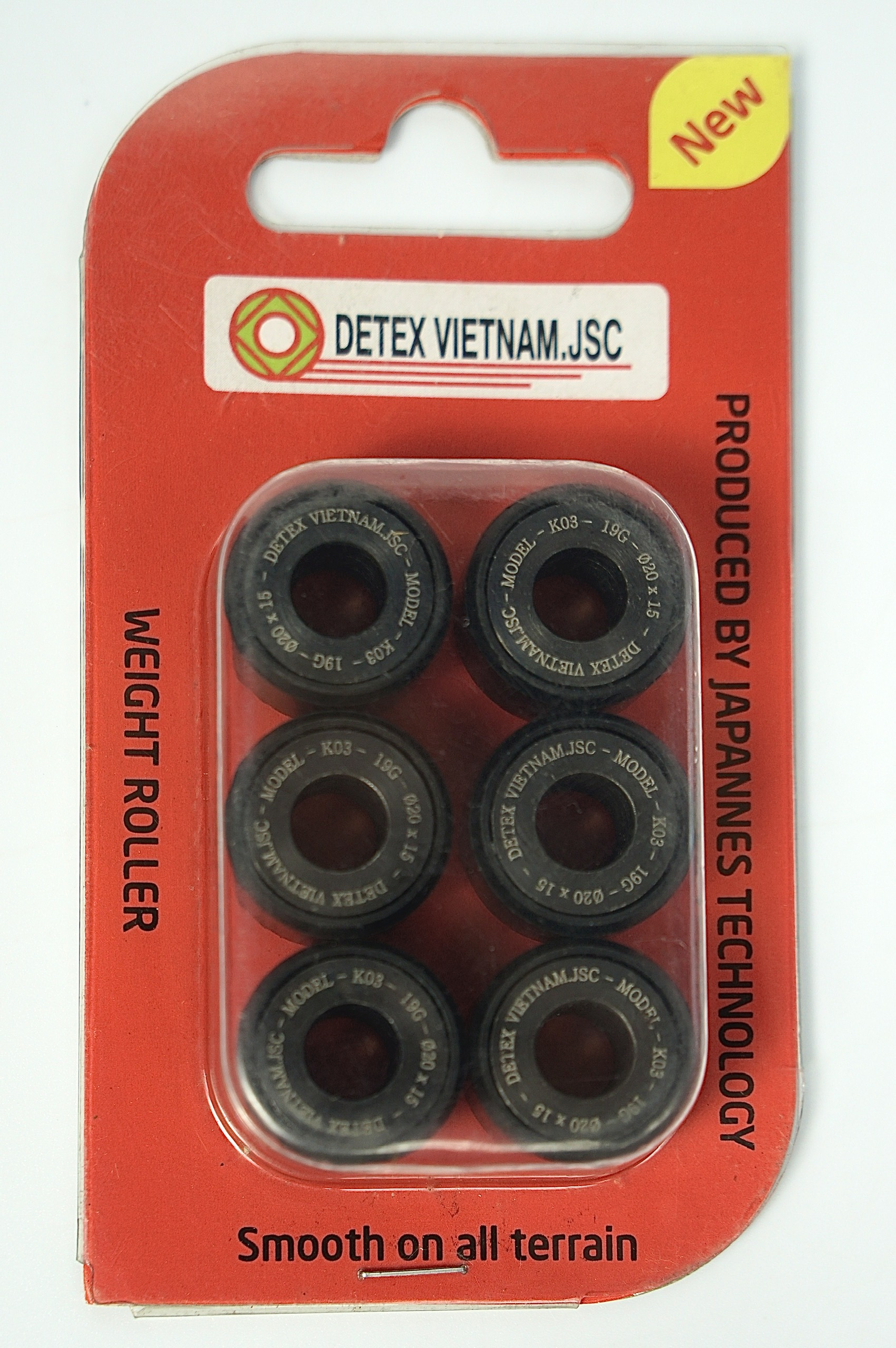 Bi côn/bi nồi xe máy Detex SH Mode (đen)