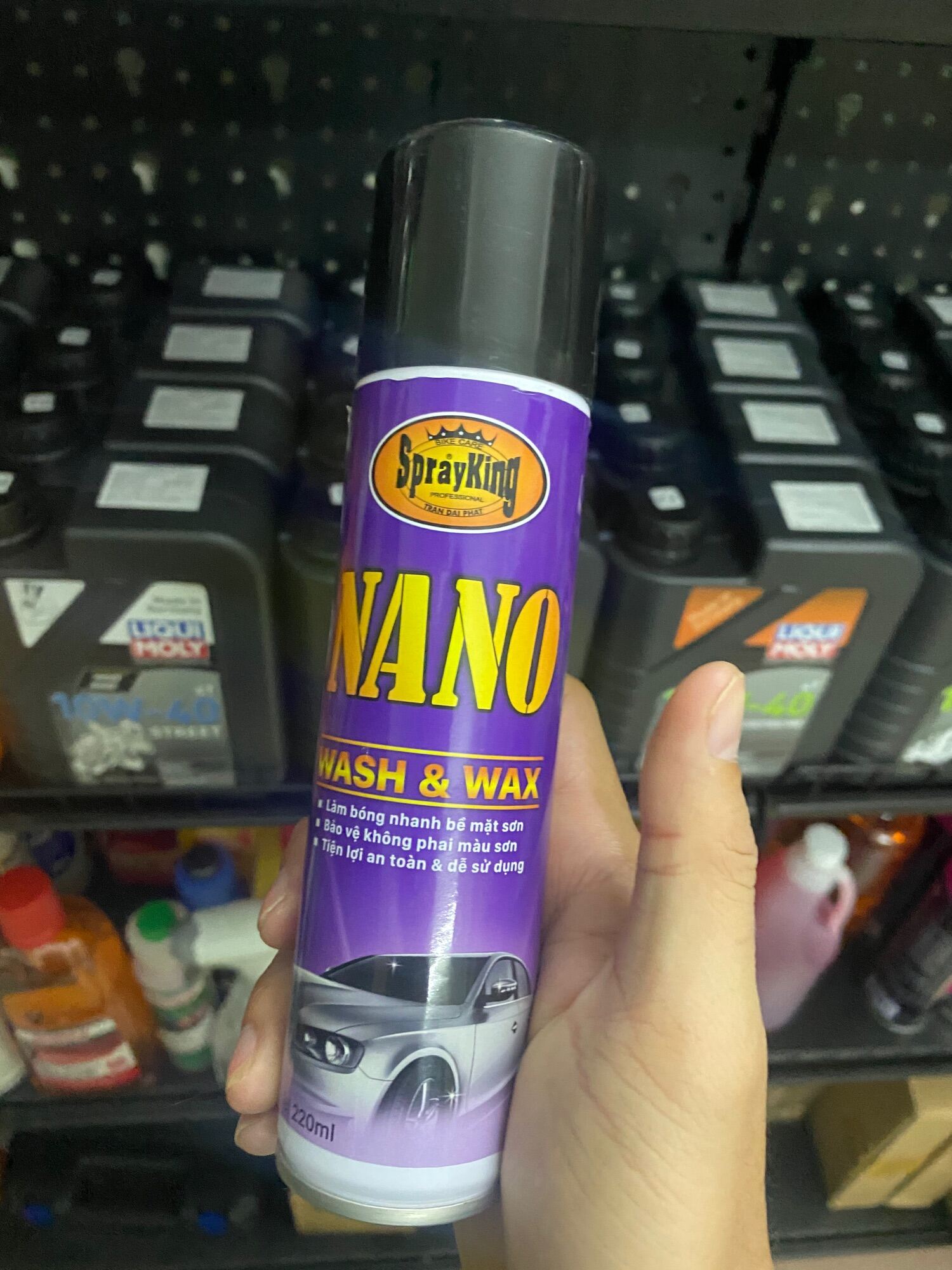 [Tặng khăn]Làm đẹp dàn áo tân trang xe SPRAYKING NANO