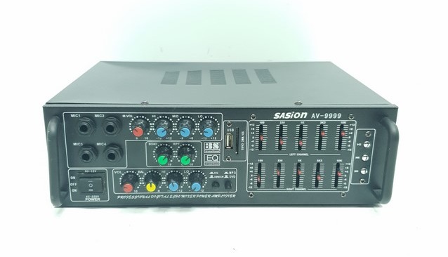 Amply WXF BT-9999 12V/220V - Audio Blutooth (Đen)