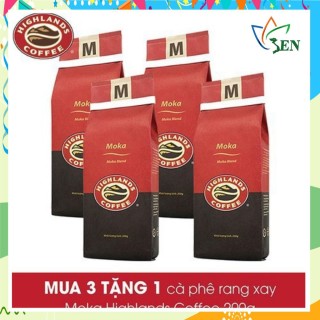 Mua 3 gói tặng 1 gói Cà phê Rang xay Moka Highlands Coffee 200g thumbnail