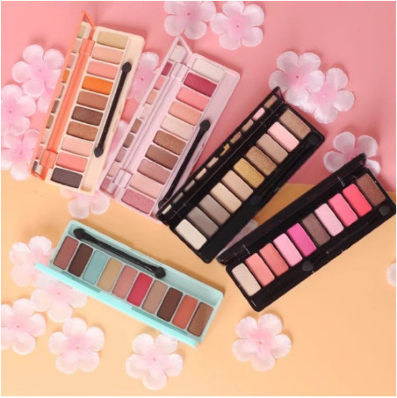 {Tặng chì kẻ chân mày} Phấn mắt Lameila Play Color Eyes, bảng mắt 10 màu, tông màu nhẹ nhàng, dễ sử dụng, giá rẻ