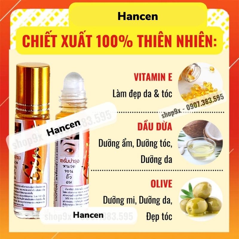 Serum Mọc Dày Mi, Lông Mày, Râu Genive 8ml