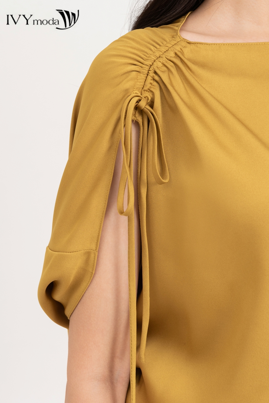 Áo lụa cổ thuyền IVY moda MS 16B9528