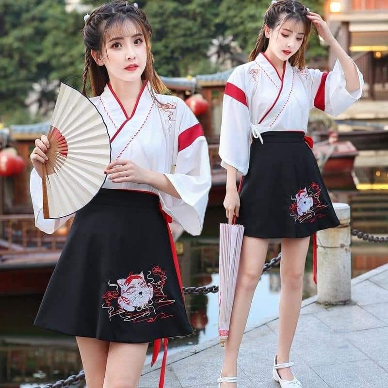 Hán phục sét Áo kèm chân váy