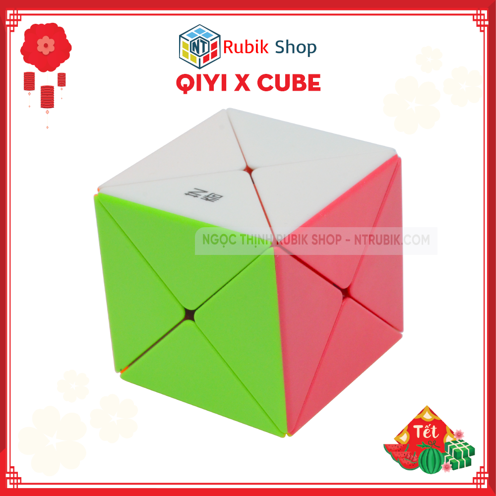 [Hoàn tiền 10%][Rubik Biến Thể] Rubik Qiyi X Cube Stickerless đồ chơi thông minh