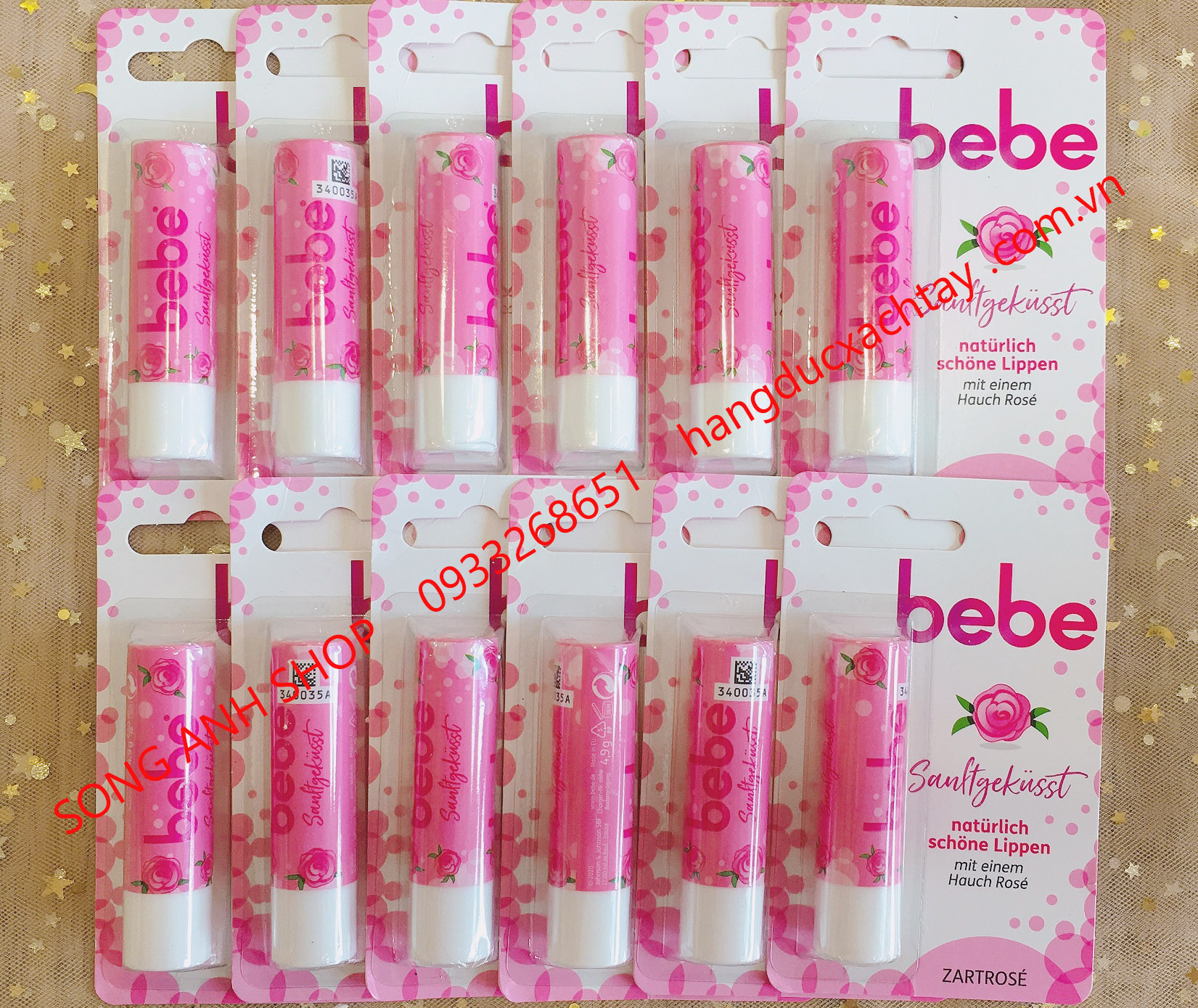 Son dưỡng môi BEBE Zart-rosé cho môi mềm mại