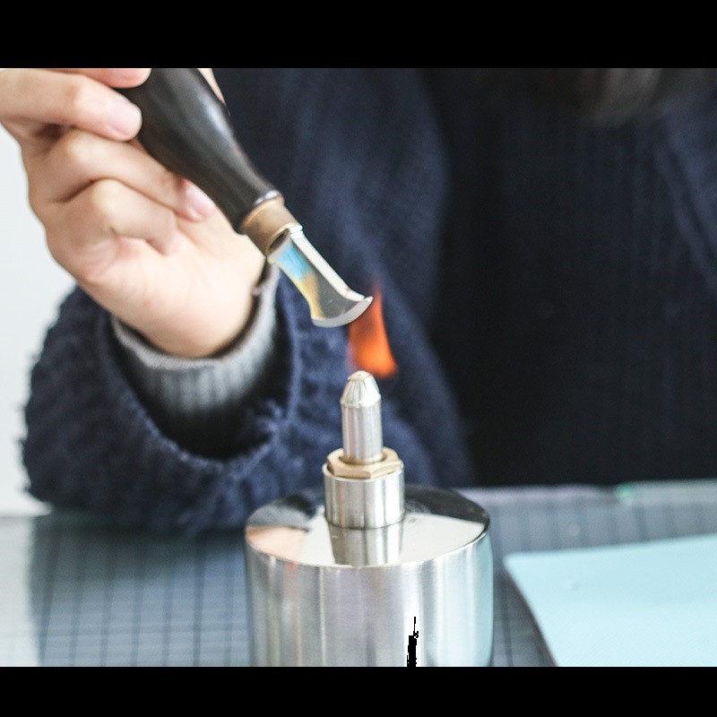 ke viền cán gỗ - dụng cụ làm đồ da handmade