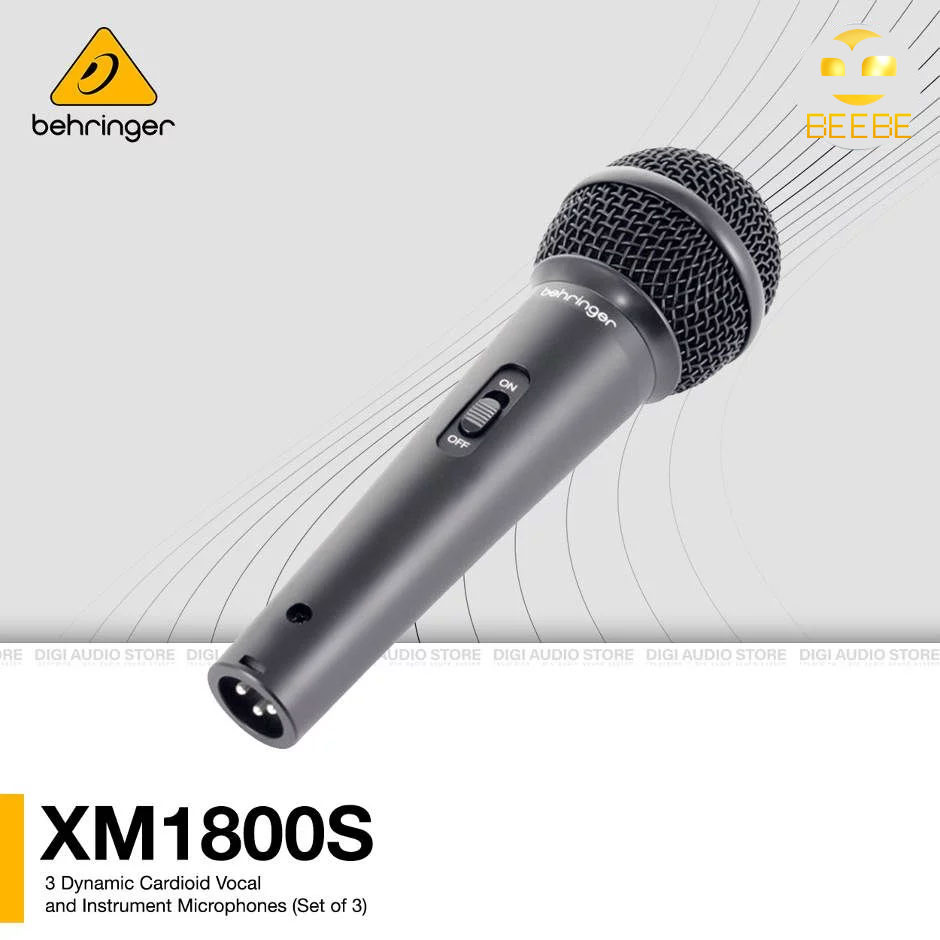 Bộ 3 Micro biểu diễn sân khấu - Behringer XM1800S