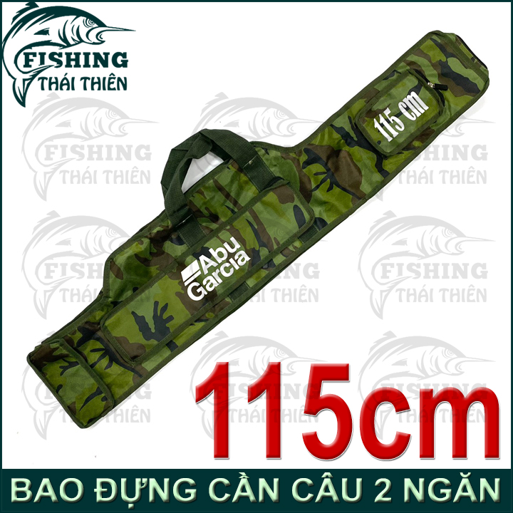 Túi đựng cần câu cá bao cần máy abu garcia rằn ri 2 ngăn siêu bền 115cm 130cm 145cm 160cm 170cm