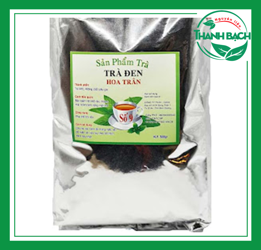 Trà đen số 9 Hoa Trân giấy bạc tem Xanh lá 500gr