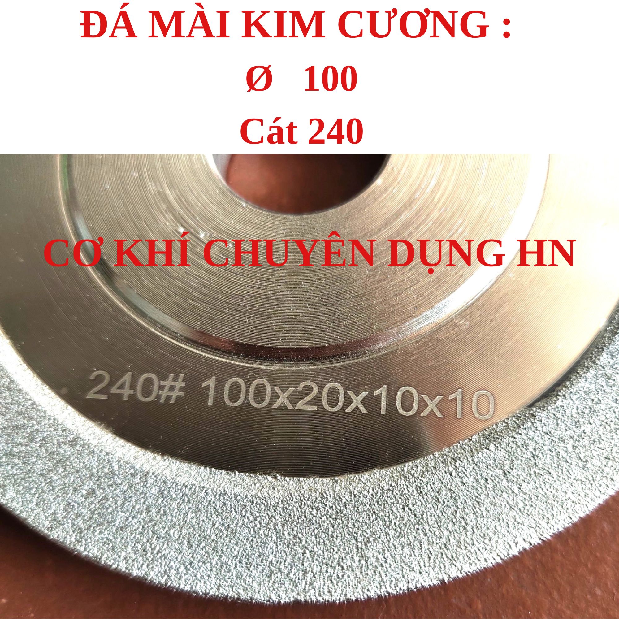 Đá mài kim cương - Mài lưng kim cương Ø 100mm (MLKC100)