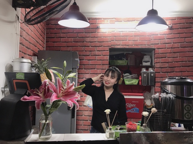Giấy Dán Tường Giả Gạch Đỏ Khổ 1M2 [ Hàng Đẹp Kèm Ảnh Thật ]